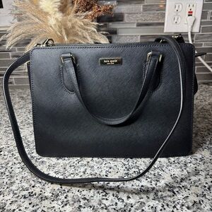 Kate Spade New York Laurel Way Reese Satchel Black Leather